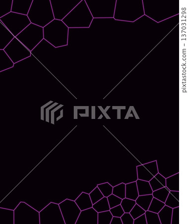 Cyberpunk Style Magenta Voronoi Background with Copyspace Cyberpunk Style Magenta Voronoi Background with Copyspace 137031298