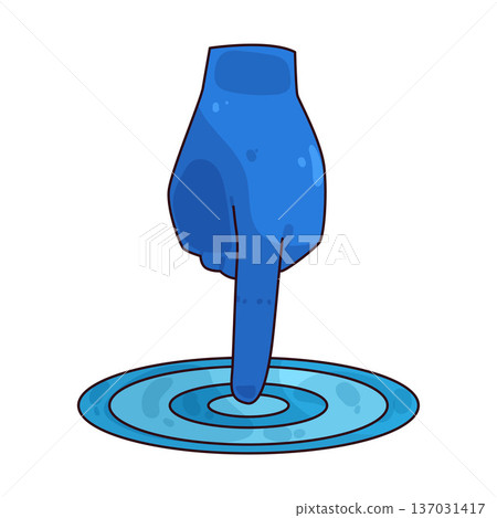 Illustration of Touch Gesture Illustration of Touch Gesture 137031417