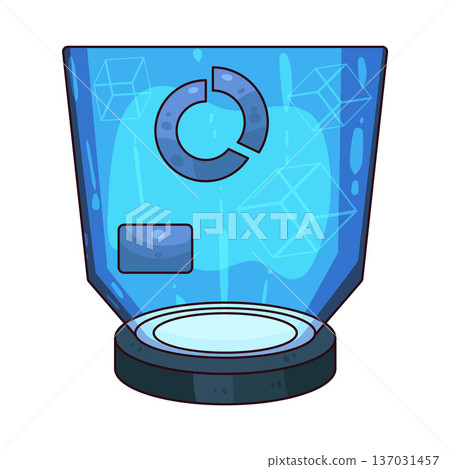 Illustration of Virtual screen Illustration of Virtual screen 137031457