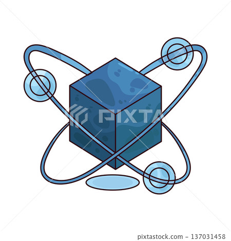 Illustration of 3D Cube Illustration of 3D Cube 137031458