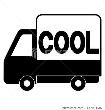 Illustration of a refrigerated delivery truck 137031507