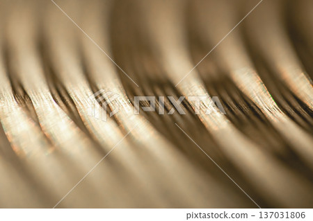 Close up of hi hat surface, drum cymbal close-up. Close up of hi hat surface, drum cymbal close-up. 137031806
