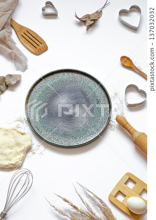 The composition with the ingredients for baking 137032032