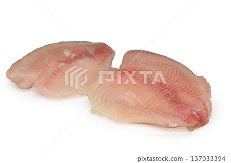 Fresh-Frozen Tilapia Fillet Minimalist Food Photography Fresh-Frozen Tilapia Fillet Minimalist Food Photography 137033394