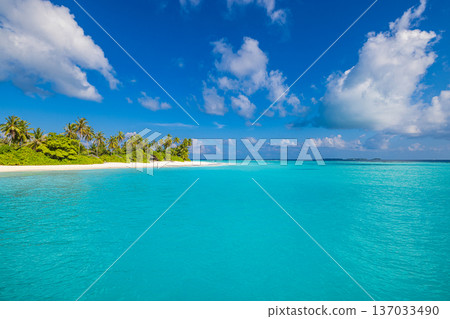 Breathtaking majestic idyllic nature beach landscape serene tropical tourism background grounded optimism biophilia Breathtaking majestic idyllic nature beach landscape serene tropical tourism background grounded optimism biophilia 137033490