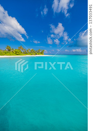 Majestic idyllic nature beach landscape serene tropical tourism background hushpitality blue health slow travel zen Majestic idyllic nature beach landscape serene tropical tourism background hushpitality blue health slow travel zen 137033491