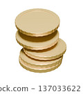 Stacked coins 137033622