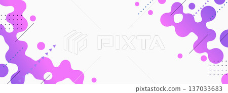 Modern gradient fluid abstract geometric background 137033683