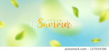 Beautiful summer abstract design background Vector illustration Beautiful summer abstract design background Vector illustration 137034390