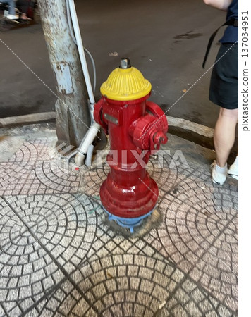 Fire hydrant in Ho Chi Minh City, Vietnam 137034951