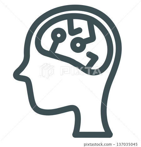 簡單的AI圖示插圖素材 137035045