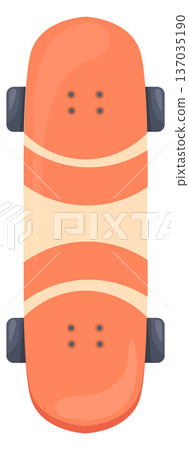 Extreme urban board for sport jumping. Skater equipment 137035190