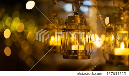 Gentle lantern light 137035315