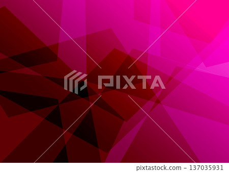 Abstract geometric background with overlapping dark red and pink polygons. Modern crystalline structure with sharp edges and magenta gradients. Abstract geometric background with overlapping dark red and pink polygons. Modern crystalline structure with sharp edges and magenta gradients. 137035931