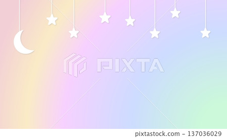 夢幻般的星月背景 夢幻般的星月背景 137036029