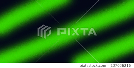 Noise Texture Grainy Vibrant Neon Green Stripes with Motion Blur Effect 137036216