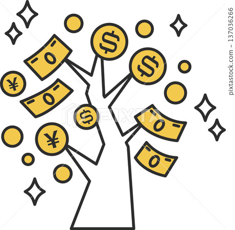 金錢樹的插圖 137036266