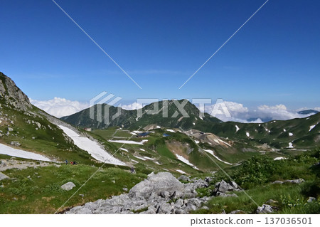 從富山縣立山山腰眺望室渡平。 從富山縣立山山腰眺望室渡平。 137036501