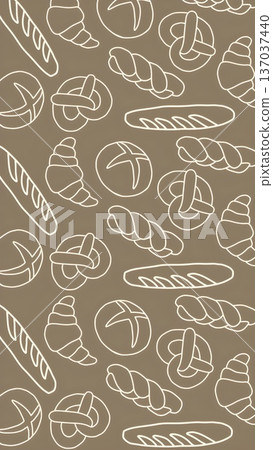 Modern Bread And Pastry Background 137037440
