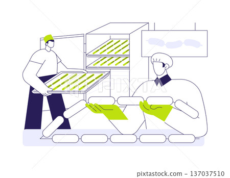 Farm meat products abstract concept vector illustration. Farm meat products abstract concept vector illustration. 137037510