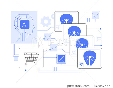 Smart Sensors in Food Packaging abstract concept vector illustration. 137037556