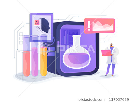 Smart Lab Safety System abstract concept vector illustration. 137037629