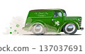 Vector Saint Patrick retro cartoon van 137037691