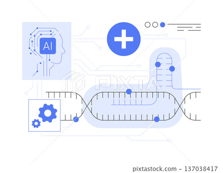 Gene Editing for Rare Diseases abstract concept vector illustration. 137038417