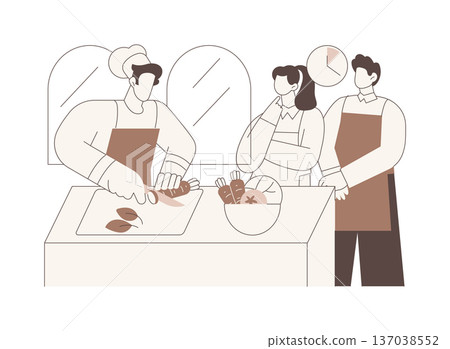 Culinary arts isolated cartoon vector illustrations. Culinary arts isolated cartoon vector illustrations. 137038552