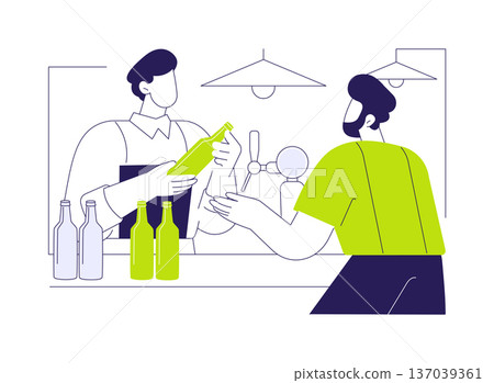 Craft beer choice isolated cartoon vector illustrations. 137039361