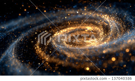 Golden Blue Swirl Golden Blue Swirl 137040386