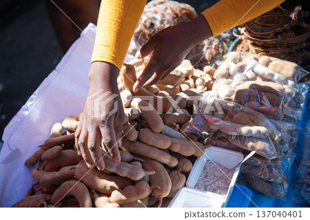 traditionally the largest market Zoma in capital of Madagascar, Antananarivo. traditionally the largest market Zoma in capital of Madagascar, Antananarivo. 137040401