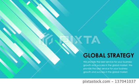 Turquoise modern geometric vector background 137041037