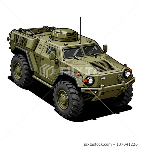 Army protected, armored off-road vehicle. Army protected, armored off-road vehicle. 137041220