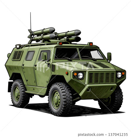 Army protected, armored off-road vehicle. Army protected, armored off-road vehicle. 137041235