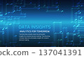 Data analysis and cyber technology abstract background vector material 137041391