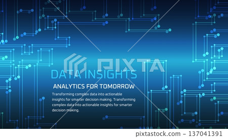 Data analysis and cyber technology abstract background vector material Data analysis and cyber technology abstract background vector material 137041391