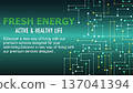 Eco-energy and health tech cyber technology background 137041394