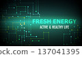 Eco-energy and health tech cyber technology background 137041395