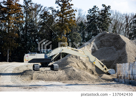 Crushed stone sales, heavy machinery power shovels 137042430