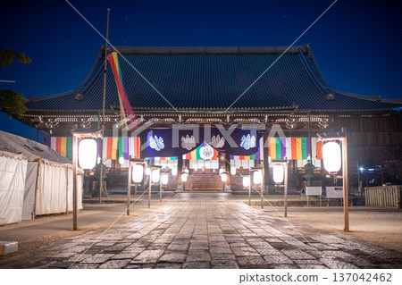 三重縣津市高田本山千須寺（國寶）第七夜的景象 137042462