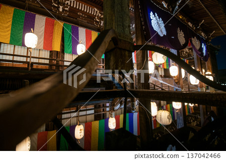 Scenes from the seventh night at Senshu-ji Temple, Takada Honzan, a national treasure in Tsu City, Mie Prefecture Scenes from the seventh night at Senshu-ji Temple, Takada Honzan, a national treasure in Tsu City, Mie Prefecture 137042466