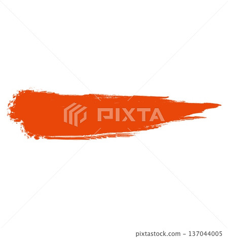 Brush-drawn line_thick_vermilion Brush-drawn line_thick_vermilion 137044005