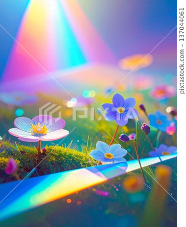 beautiful cosmos flowers in the garden 137044061