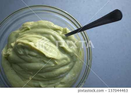 Fresh Avocado Sauce in Bowl Fresh Avocado Sauce in Bowl 137044463