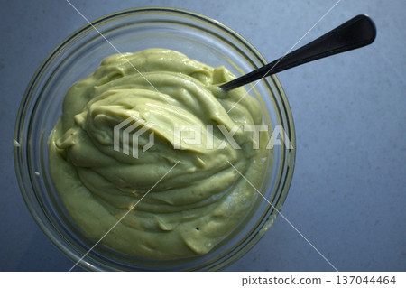 Fresh Avocado Sauce in Bowl Fresh Avocado Sauce in Bowl 137044464