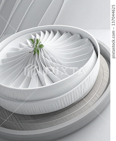 inside of a round white sphere inside of a round white sphere 137044625