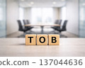 TOB (Tender Offer) and Corporate Acquisition Negotiation Business Concept Conference Room Background 137044636
