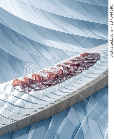 abstract collage with a lot of pieces of meat abstract collage with a lot of pieces of meat 137044690