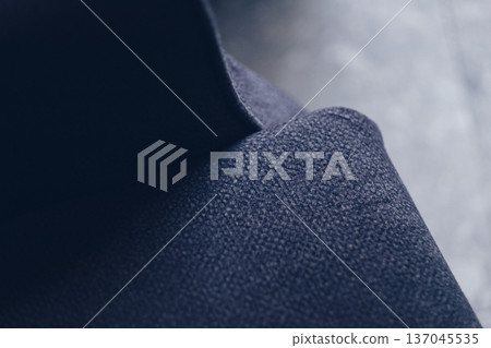 Grey rough fabric texture of a chair 137045535